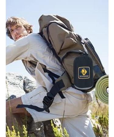 Portable Camping Hammock with Net | Lightweight Parachute Nylon Hammock for Backpacking, Beach, Patio | Includes Tree Straps and Carabiners | Black & Grey - Buy Online on SooperMarket.com