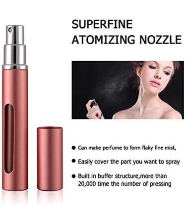 Vtrem Refillable Perfume Atomizer Pump - 5ml Mini Portable Spray Bottle (5PCS) - Multicolor Travel Fragrance Container - Easy Fill Scented Bottles in Gold Silver Blue Purple Pink - Buy Online on SooperMarket.com