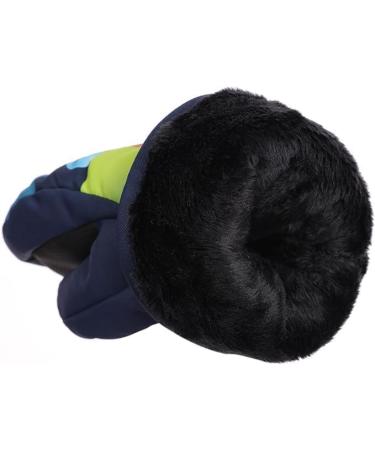 FAYHIJUN Waterproof Kids Mittens - Thermal Fleece Lined Winter Gloves for Age 4-6 Boys Girls - Navy Blue - Ideal for Skiing, Snowboarding, and Outdoor Activities - Buy Online on SooperMarket.com