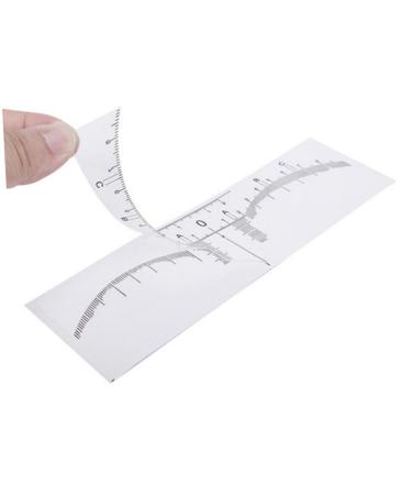 PLAFOPE Scale Ruler 10pcs Set Makeup Stickers Eyebrow Ruler for Microblading Makeup Ruler Eyebrow Stickers Make up