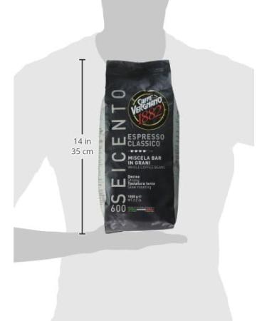 Caffe Vergnano Espresso Classico 600 Whole Beans 2.2lb/1kg by Caffe Vergnano - Buy Online on SooperMarket.com