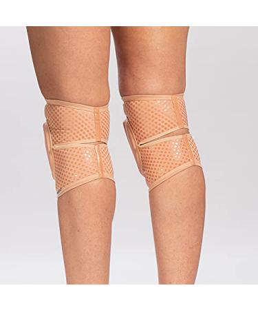 Queen Wear Nude Latte Grip Pole Dance Knee Pads - Woman Protection for Ballet, Modern Dance, and Indoor Sports (M) - Buy Online on SooperMarket.com