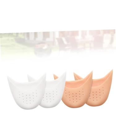 4 Pairs Pink Silica Toe and Heel Protectors for Athlete Shoes and Ballet Heels - Buy Online on SooperMarket.com