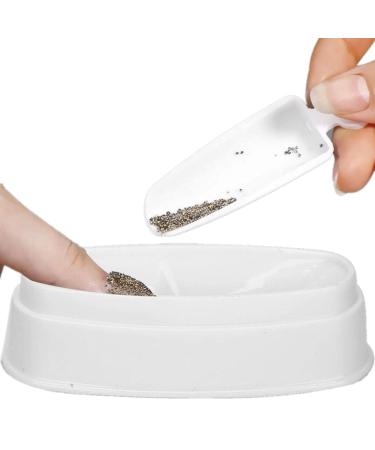 2pcs Nail Dipping Powder Tray Home Practice DIY Nail Dip Container DIY Nail Art Tools Accessory