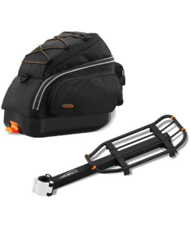 Ibera Seatpost-Mounted Bicycle Carrier Rack | Regular Size Rack Only | Rack and Trunk Bag Combo | Compact Size Option - Buy Online on SooperMarket.com