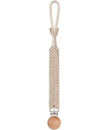 WT-DJJK Crochet Pacifier Chain | BPA-Free Baby Clip Holder - Woven Cotton Rope Teething Toy - Buy Online on SooperMarket.com