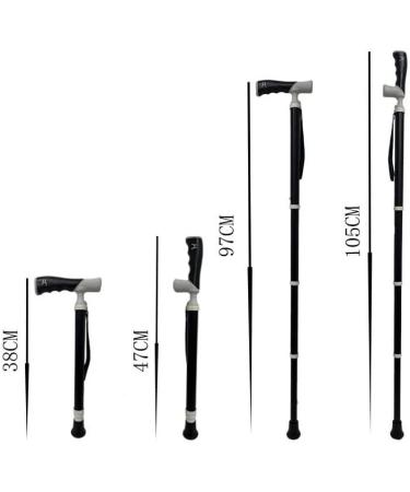 Portable Climbing Stick Titanium Alloy Cane Telescopic Climbing Hand Stick Support Cane Multifunctional Non-Slip Cane - Buy Online on SooperMarket.com