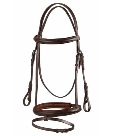 Start simple bridle horse with reins bridle for horses English combined breeches 19mm belt wings bridle bridle leather for shetty pony thoroughbred warmblood and cold blood (shetty brown) Shetty brown