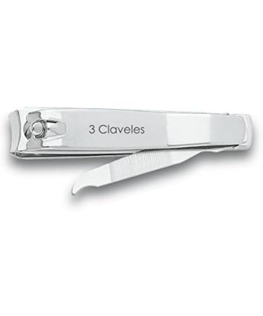 3 Carnations Nail Clippers with File 8 cm