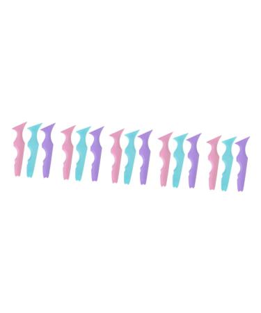 Baluue 15 Pcs Silicone Beauty Ruler Lipstick Wearing Aid Mauve Eyeshadow Eyelash Applicator Lash Mascara