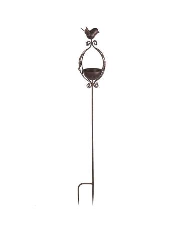 linoows Rustic bird bath for sticking antique bird bath bird feeding place iron