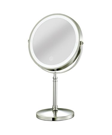Closer 1Set 10X LED Mirror Magnification Cosmetic Mirror 2 Side Adjustable with 3 Colors B
