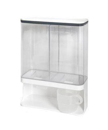 Rxuaw Laundry Scent Boosters Beads Dispenser with Cups Laundry Powder Container for Scent Booster Stain Remover Powder