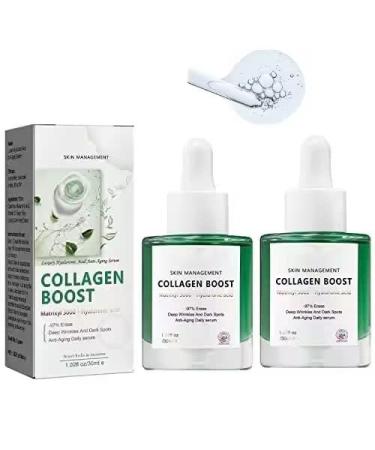 2PCS Tlopa Luxury Hyaluronic Acid Anti-Aging Serum  Tlopa Collagen Boost Anti-Aging Serum  Tlopa Collagen Boost Serum  Natural Ingredients Suitable for All Skin Types