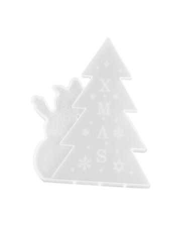 PLAFOPE Christmas Stencils Silicone Molds Resin Crafting Mold Handmade Mold Xmas Tree Mold Cake Mold Simple