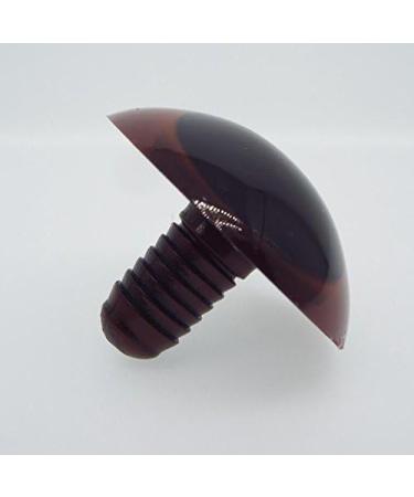 100PCS Brown Plastic Safety Screw Eyes w/ Washer for DIY Toy Making (24mm Diameter) - Doll, Puppet, Bear Craft Accessories - Buy Online on SooperMarket.com