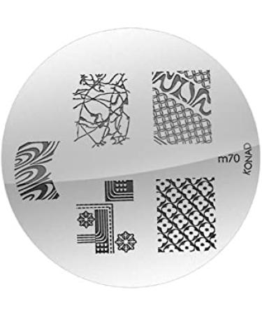 Konad stencil stamping stamping stencil M70