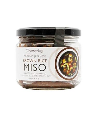 Clearspring Pasteurised Organic Japanese Brown Rice Miso Paste 300g Miso 300 g (Pack of 1)