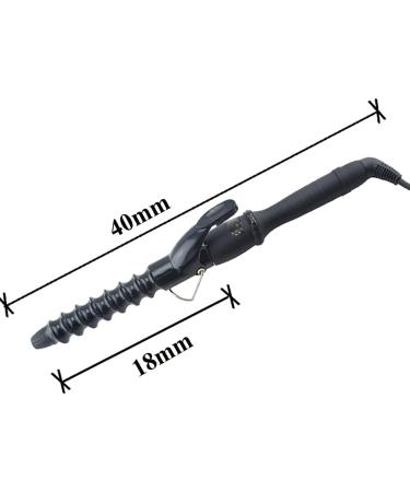 Spiral Hair Curler Beach Wave Curler 25mm Spiral Curling Iron Wand Professional 1 inch Ceramic Crimping Iron for Short and Long Hair LCD Display Hair Crimper Beach Wave Curler Hair Wand - Buy Online on SooperMarket.com