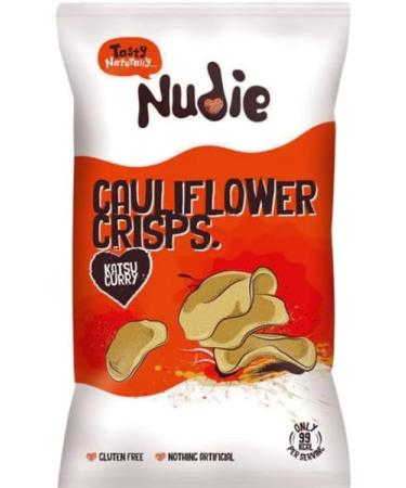 Nudie Snacks Cauliflower Crisps Katsu Curry and Cheese 80g & Caramelised Onion 80g - Buy Online on SooperMarket.com