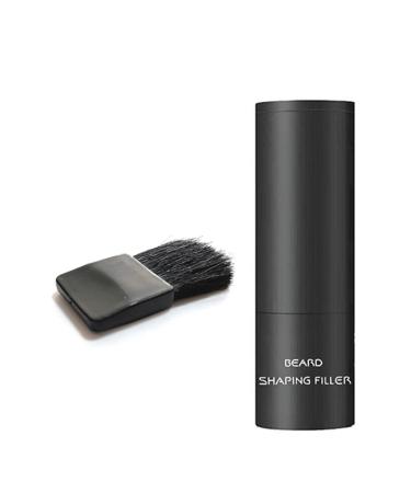 Beard Shadow Powder Instant Hair Line Shadow Stain-Proof Root Touchup Beard Shaping Filler for Thinning Dark Brown