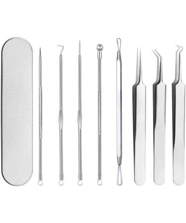 YIAGUN Acne Blemish Needles Tool Kit Nose Face Skincare 8-in-1 with Metal Case