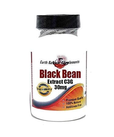 Black Bean Extract C3G 30mg * 180 Capsules 100% Natural - by EarhNaturalSupplements
