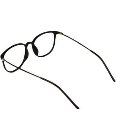 Koosufa Classic Retro Glasses Frames for Men & Women - Ultra Light Thin Panto Nerd Glasses with Case - Stylish TR90 Black Frames - Buy Online on SooperMarket.com