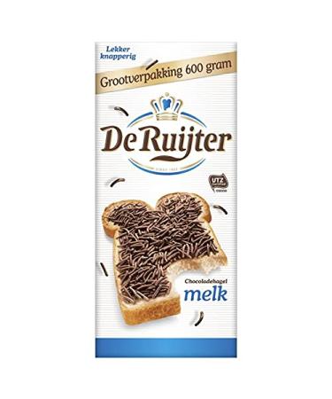 De Ruijter Hagelslag Melk Hail Milk Chocolate Sprinkles 600g