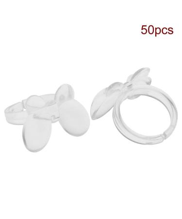 Nail Card Rings - Dekaim 50pcs Flower/Butterfly Gel Color Display Tool Set (01#Butterfly + Clear) - International Shipping Available - Buy Online on SooperMarket.com