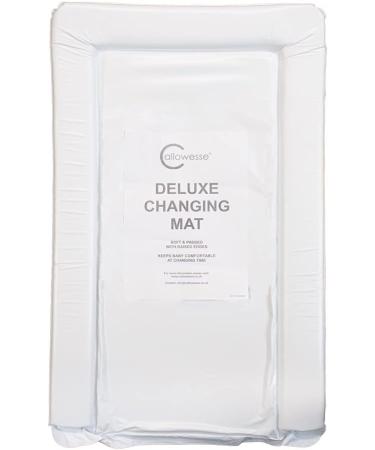 Callowesse Baby Changing Mat 79x47cm. Waterproof Wipe Clean Raised Edges Portable and Foldable Grey Stars Design - Buy Online on SooperMarket.com
