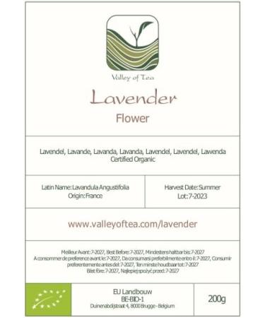 Lavender Buds Organic Lavandula Flower - Perfect in A Potpourri - Lavandula Angustifolia 200g - Buy Online on SooperMarket.com