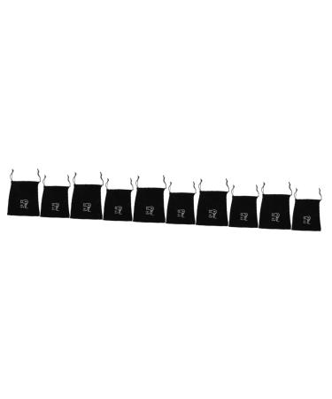 FOYTOKI 10 Pcs Storage Bag Cotton Hair Dryer Bag Hair Dryer Bags Storage Organizer Flocking Cloth Black