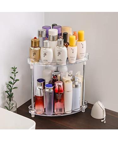 Argox 2-Layer Transparent Bathroom Organizer | Countertop Storage Solution for Bathroom Finishing | Under Sink Storage Shelf for Bathroom Essentials - Buy Online on SooperMarket.com