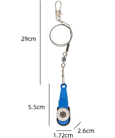 Tsudoku Adjustable Kayak Fishing Downrigger Clip - Trolling Release Clip | 5.5x1.7x2.6 cm | Blue | International Shipping - Buy Online on SooperMarket.com