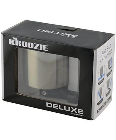 Kroozie Deluxe Bicycle Cup Holder - Ultimate Handlebar Accessory for Bikes, Scooters, and Treadmills in Flat Black - Buy Online on SooperMarket.com