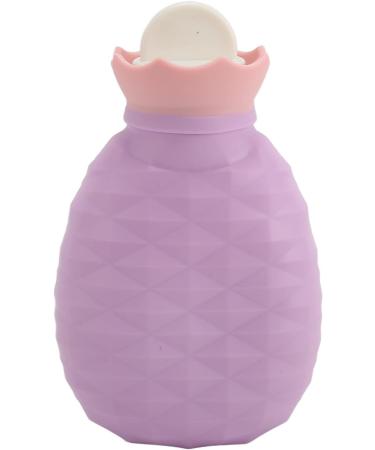 Shop Leak-proof Silicone Hot Water Bottle - Soft Pain Relief for Neck & Shoulder (Purple) | International Shipping - Buy Online on SooperMarket.com