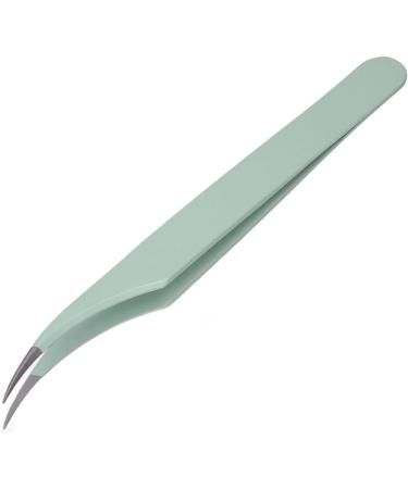 Curved Eyelash Tweezers - Ergonomic Stainless Steel Bright Color | Safe & Essential for Beauticians & Beauty Salons - International Shipping Available - Buy Online on SooperMarket.com