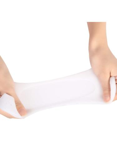 1 Pair Silicone Gel Moisturizing Socks Relieve Plantar Fasciitis Pain Heel Silicone Socks Foot Anti-Cracking Protector Foot Care Tool Prevention Socks (L-White) - Buy Online on SooperMarket.com