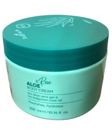 Bulfresh Aloe Vera and Rose Body Cream Vegan 300 ml
