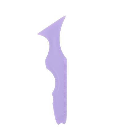 FILFEEL Stencils 5 In 1 Multi Purpose Eye Makeup Tool Reusable Silicone Winged Tip Aid Eyebrow Shaping Stencil for Beginners Purple