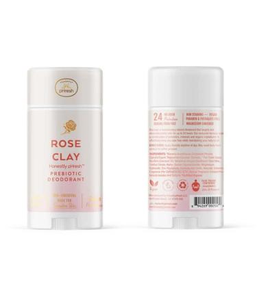 Honestly pHresh Natural Prebiotic Deodorant Baking Soda & Aluminum Free Safe for Sensitive Skin 24 Hour Odor Protection 2.25 Oz Rose Clay - Buy Online on SooperMarket.com