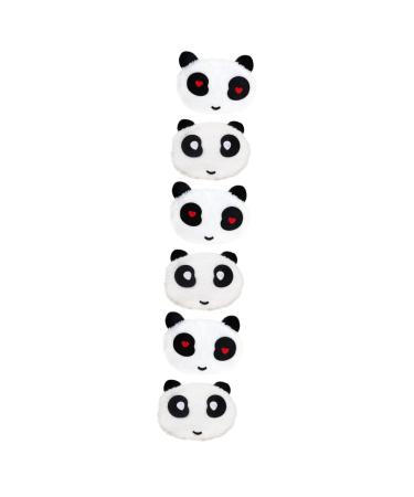 Gatuida Bandanas 6 Stk Warm Panda Sweet Face Narrow Cover Covering Face Cover For Adult Winter Mask Cotton Mask disposable Sleep mask Warm Face mask Neck protection 1 piece (1 Pack) Weißx3Stk