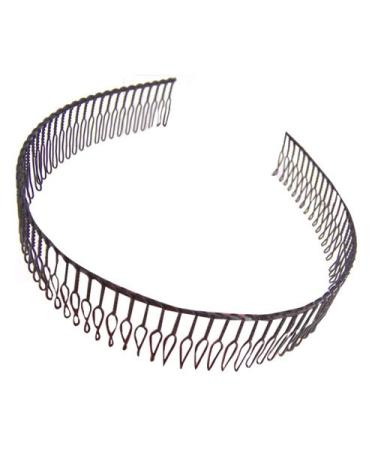 Mytoptrendz Men and Women Flexi Metal Wire Teeth Comb Alice Headband Hairband Black