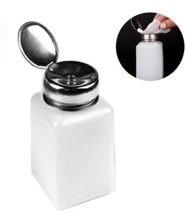 1PC 200ML Push Down Dispenser Nail Polish Remover Pump Empty Bottle Alcohol Liquid Press Pumping Dispenser One Touch Metal Liquid Dispenser For Nail Art - Buy Online on SooperMarket.com