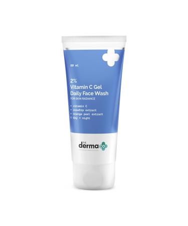 2% Vitamin C Gel Daily Face Wash with Vitamin C Rosehip & Orange Peel Extract I For All Skin Type - 80ml