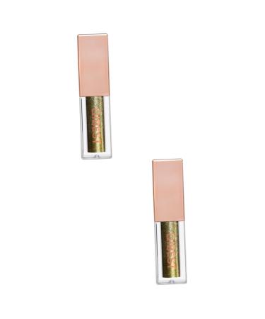 Healeved 2 Pcs Pearlescent Liquid Eye Shadow Metallic Eye Makeup Liquid