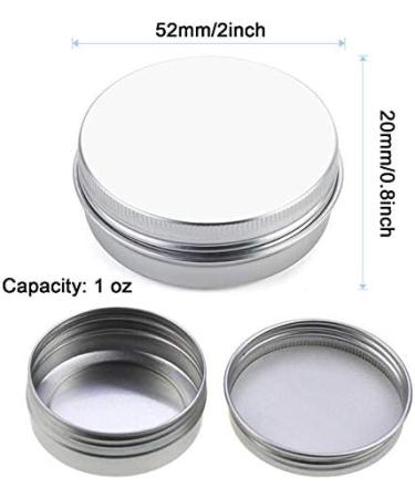 Cratone Jacks 30ml Aluminum Crucible - 12 Pack Screw Cap Containers for Lip Balm Lotion Cream Mini Candles & Nail Art | International Shipping Available - Buy Online on SooperMarket.com