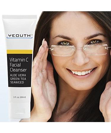 Yeouth Vitamin C Facial Cleanser 3 fl oz | Brightening & Hydrating Skincare - Buy Online on SooperMarket.com