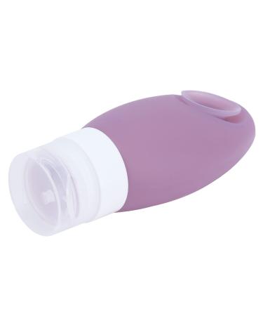 TOPINCN Travel Bottle Innovative Travel Bottle with Suction Cup Portable Silicone Cosmetic Storage Bottle for Outdoor 12x6x3.3cm (Purple)